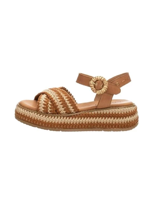 Foto van product Sandalen met plateauzool Carmela camel