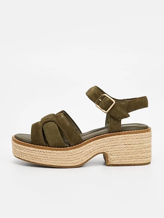 Foto van product Sandalen met plateauzool Clarks olijfgroen