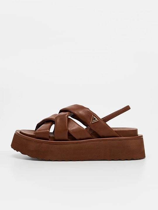 Foto van product Sandalen met plateauzool Gaudi bruin