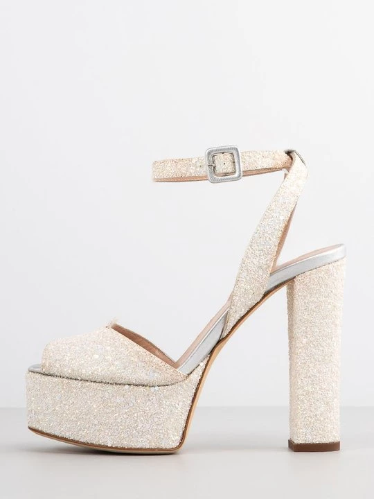 Foto van product Sandalen met plateauzool Giuseppe Zanotti crème