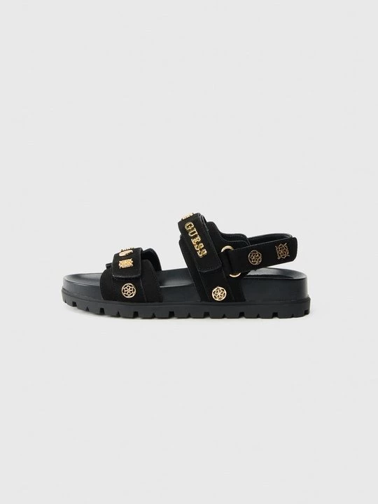 Foto van product Sandalen met plateauzool Guess zwart