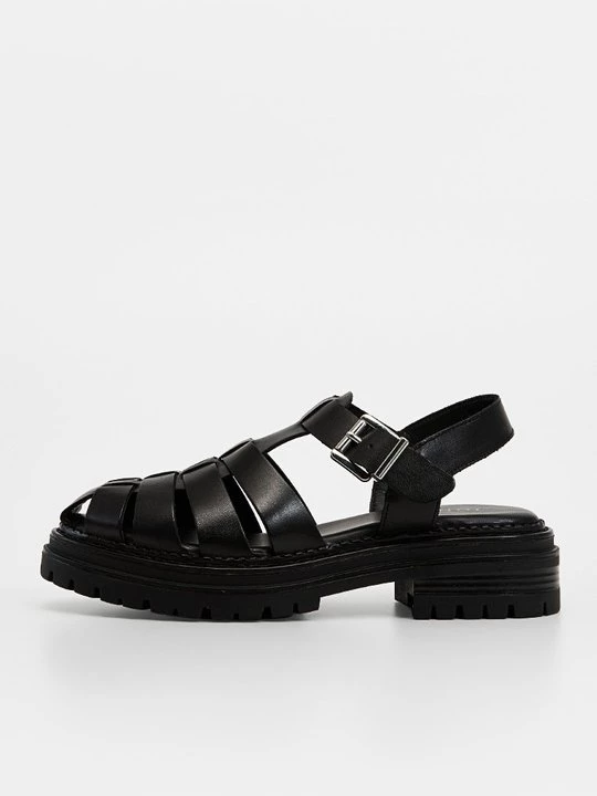 Foto van product Sandalen met plateauzool Jonak zwart