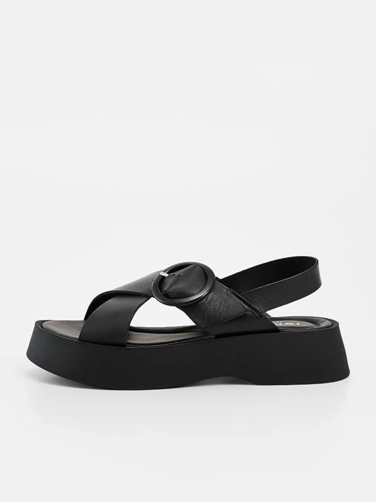 Foto van product Sandalen met plateauzool Jonak zwart