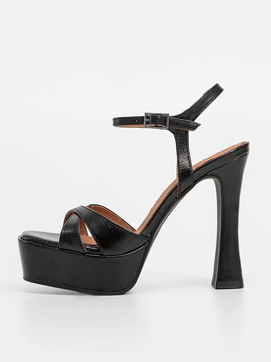 Foto van product Sandalen met plateauzool Jonak zwart