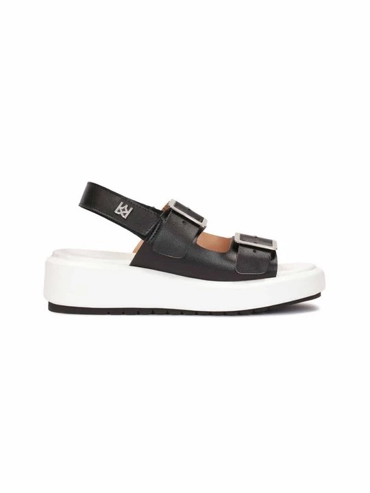 Foto van product Sandalen met plateauzool Kazar zwart