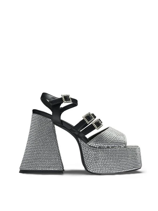 Foto van product Sandalen met plateauzool Koi Footwear zilverkleurig