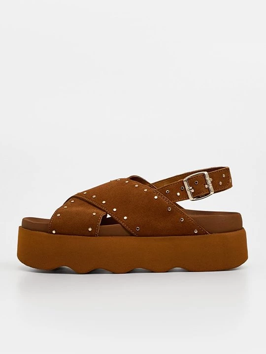 Foto van product Sandalen met plateauzool Scholl bruin
