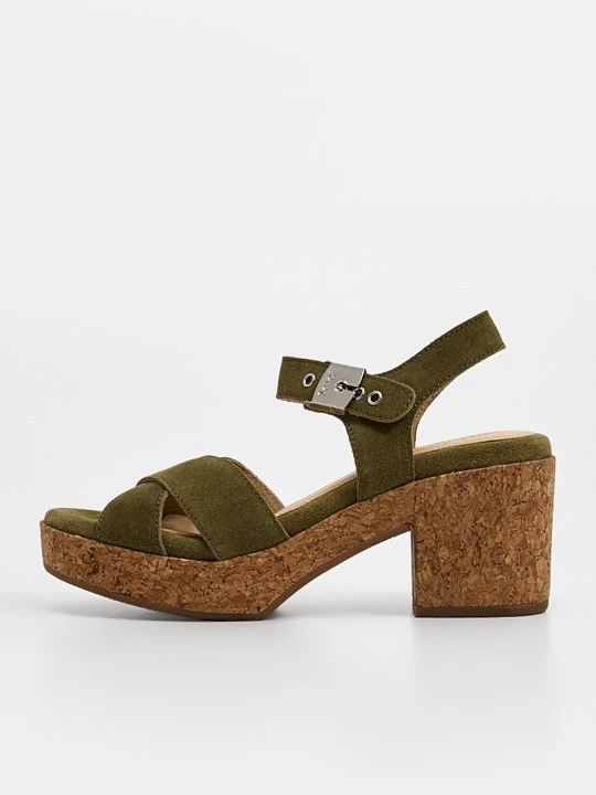 Foto van product Sandalen met plateauzool Scholl groen