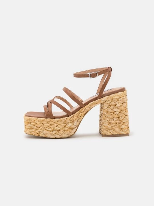 Foto van product Sandalen met plateauzool Steve Madden cognac