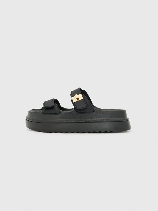 Foto van product Sandalen met plateauzool Steve Madden zwart