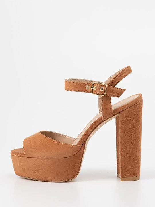 Foto van product Sandalen met plateauzool Stuart Weitzman lichtbruin