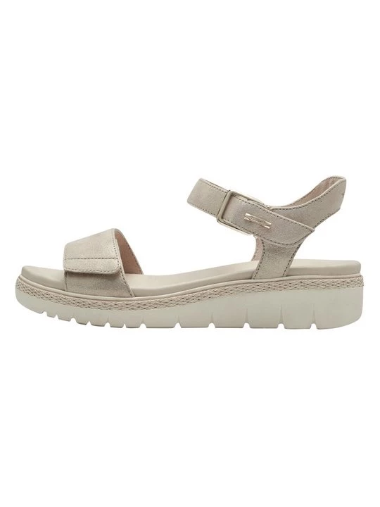 Foto van product Sandalen met plateauzool Tamaris goudkleurig
