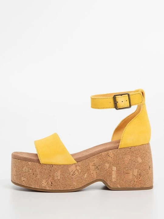 Foto van product Sandalen met plateauzool Toms geel