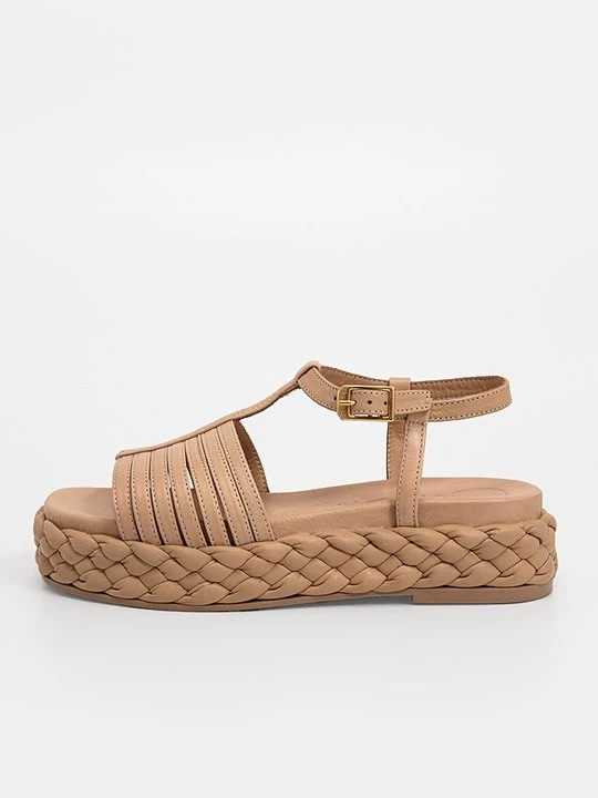 Foto van product Sandalen met plateauzool Unisa nude