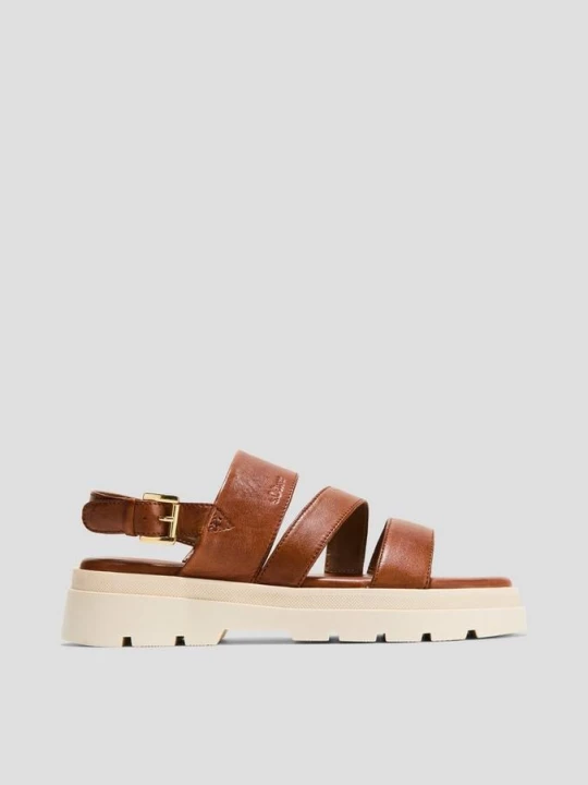 Foto van product Sandalen met riempjes van leer s.Oliver bruin