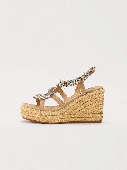 Foto van product Sandalen met sleehak Alma en Pena lichtbruin
