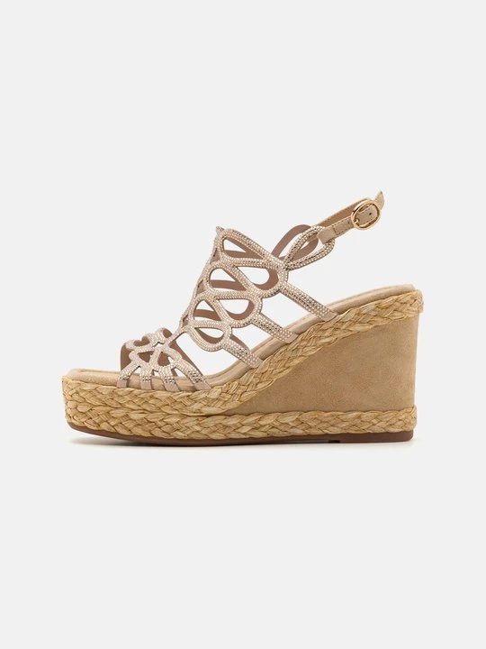 Foto van product Sandalen met sleehak Alma en Pena lichtbruin