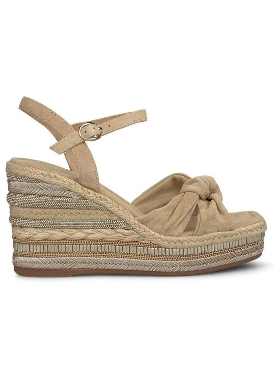Foto van product Sandalen met sleehak Alma en Pena lichtbruin