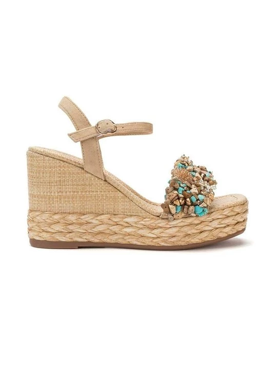 Foto van product Sandalen met sleehak Alma en Pena lichtbruin
