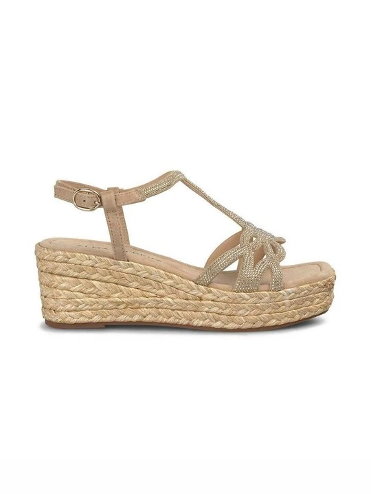 Foto van product Sandalen met sleehak Alma en Pena lichtbruin