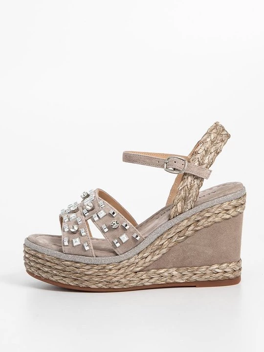 Foto van product Sandalen met sleehak Alma en Pena taupe