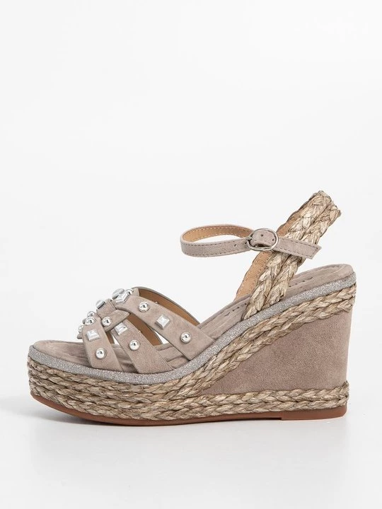 Foto van product Sandalen met sleehak Alma en Pena taupe