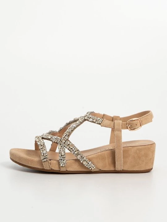 Foto van product Sandalen met sleehak Alma en Pena zandkleur