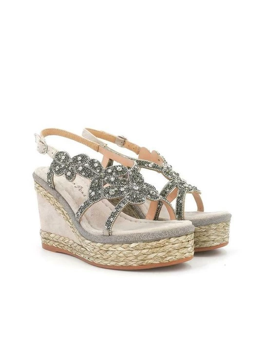 Foto van product Sandalen met sleehak Alma en Pena zandkleur