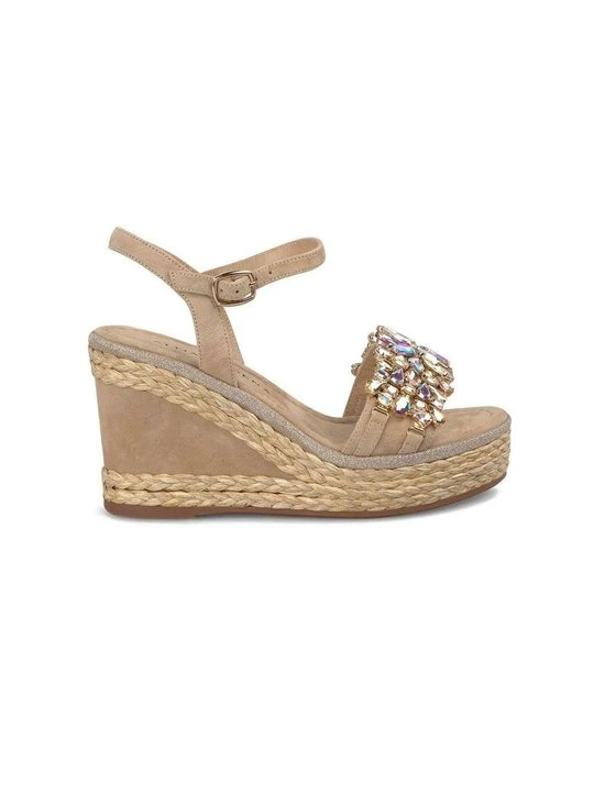 Foto van product Sandalen met sleehak Alma en Pena zilverkleurig
