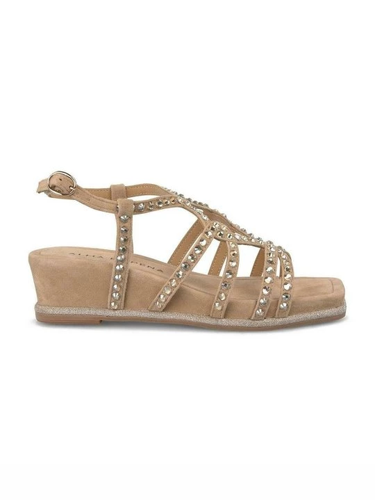 Foto van product Sandalen met sleehak Alma en Pena zilverkleurig