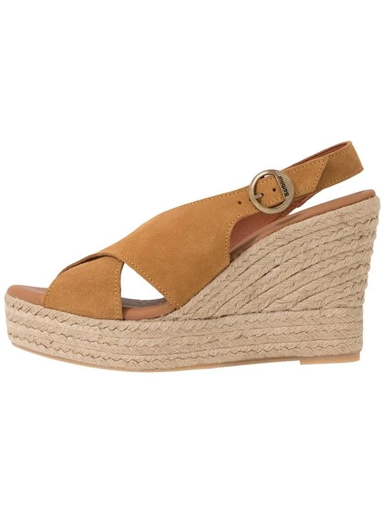 Foto van product Sandalen met sleehak Barbour cognac