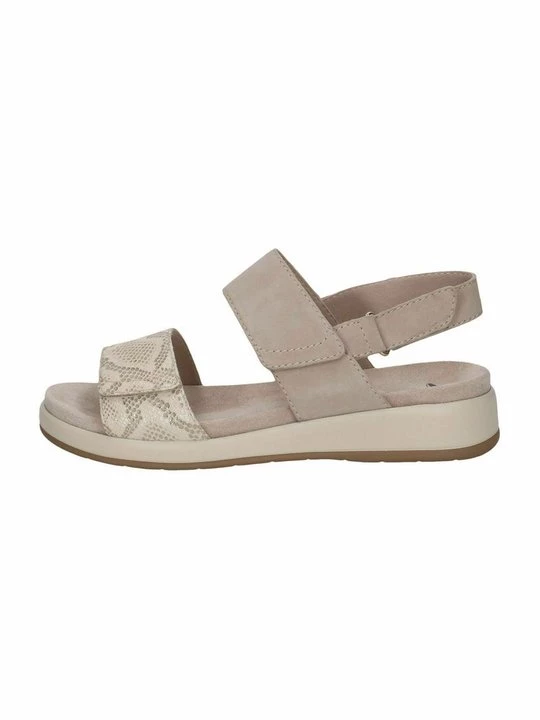 Foto van product Sandalen met sleehak Caprice beige mêleerd