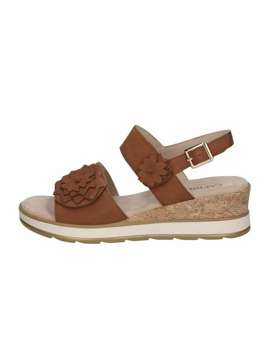 Foto van product Sandalen met sleehak Caprice bruin