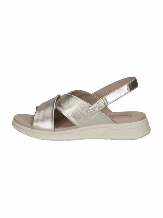 Foto van product Sandalen met sleehak Caprice goudkleurig