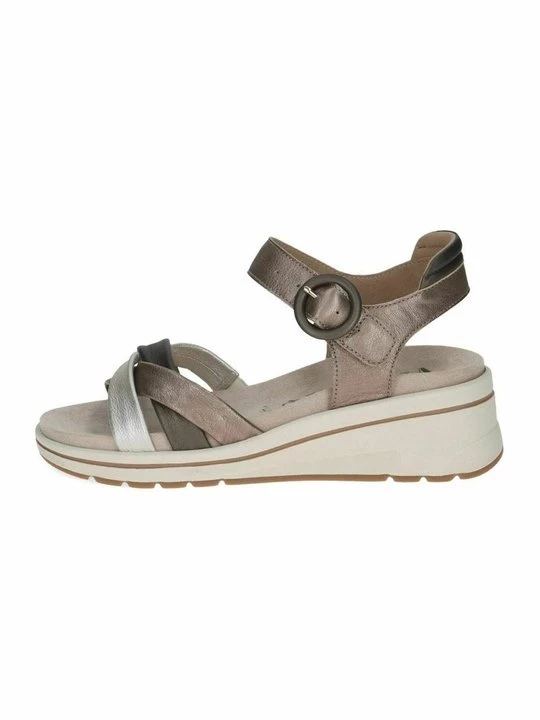 Foto van product Sandalen met sleehak Caprice taupe