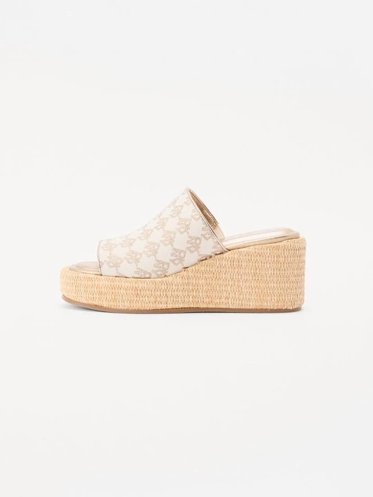 Foto van product Sandalen met sleehak DKNY beżowy