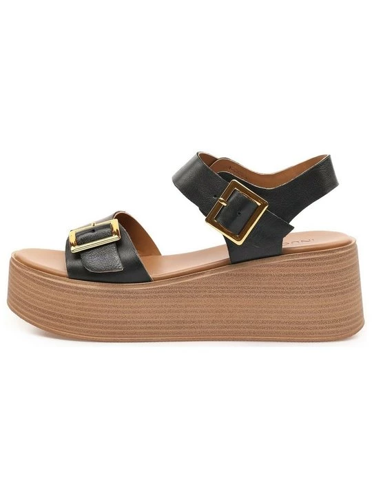 Foto van product Sandalen met sleehak Inuovo zwart