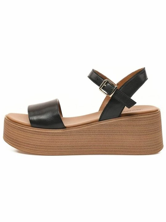Foto van product Sandalen met sleehak Inuovo zwart