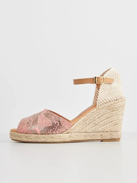 Foto van product Sandalen met sleehak Kanna roze