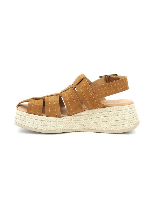 Foto van product Sandalen met sleehak Kickers camel