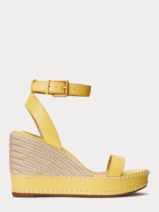 Foto van product Sandalen met sleehak Lauren Ralph Lauren geel