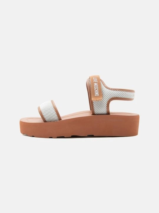 Foto van product Sandalen met sleehak LOVE MOSCHINO wit