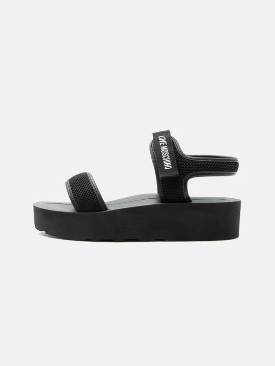 Foto van product Sandalen met sleehak LOVE MOSCHINO zwart