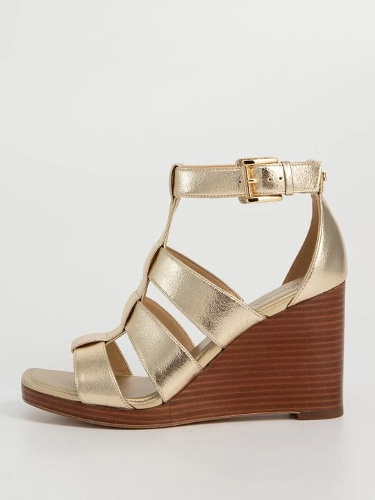 Foto van product Sandalen met sleehak Michael Kors goudkleurig