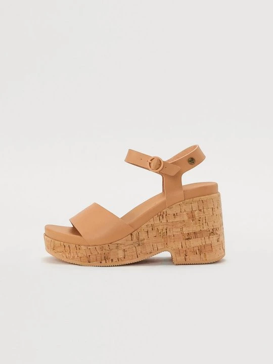 Foto van product Sandalen met sleehak Reef tan