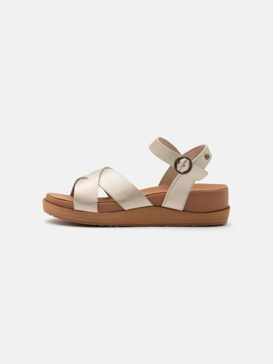 Foto van product Sandalen met sleehak Roxy goudkleurig