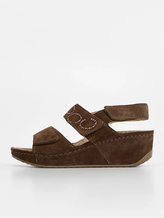 Foto van product Sandalen met sleehak Scholl bruin