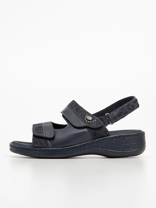 Foto van product Sandalen met sleehak Scholl donkerblauw