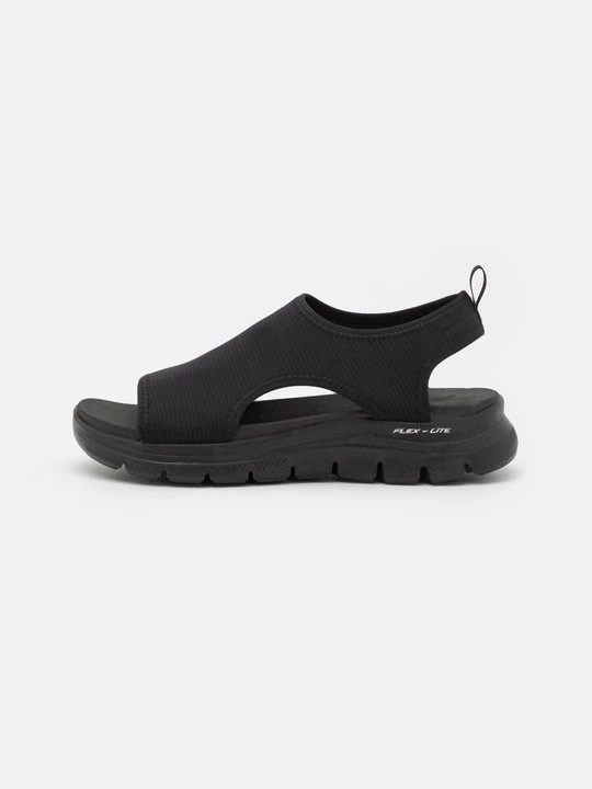 Foto van product Sandalen met sleehak Skechers zwart