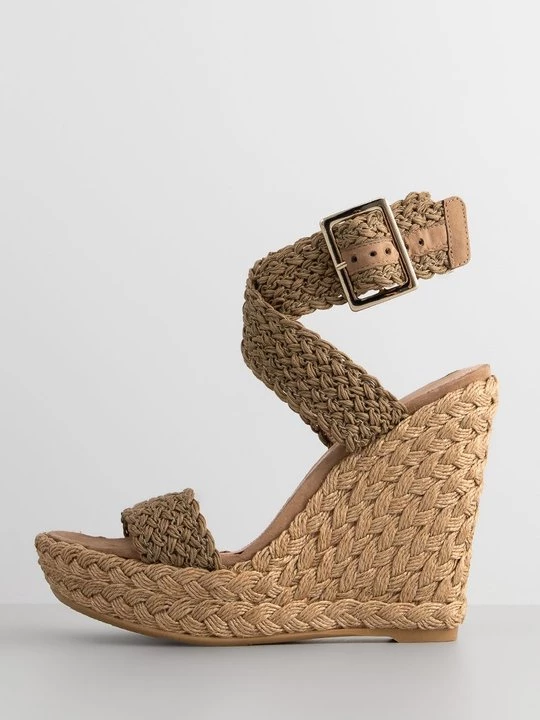 Foto van product Sandalen met sleehak Stuart Weitzman bruin
